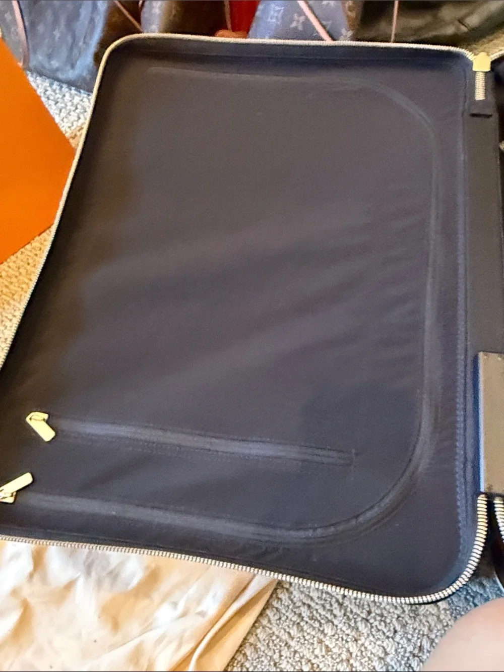 Louis Vuitton Black Embossed Monogram Carry-On - Picture 8 of 10